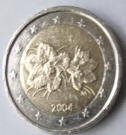 FL 5A -FINLAND EUROCOIN - 2004 - 2 EURO - DIA 2.57  TH 0.21 CM
