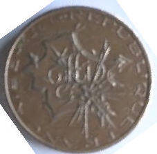 Republique Francais , 1972 Brons , 10 Francs , Dia 2.60  Th 0.24 cm