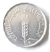 Republique Francais  , 1962 , 5 Franc , Dia 1.90  Th 0.17 cm