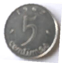 Republique Francais  , 1962 , 5 Franc , Dia 1.90  Th 0.17 cm