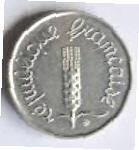 Republique Francais   , 1968 ,  1  Centime , Dia 1.50  Th 0.14 cm