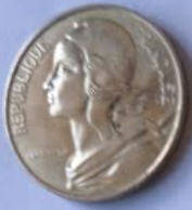Republique Francais   , 1979 ,  10 CENTIMES , Dia 2.00  Th 0.13 cm