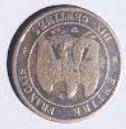 Republique Francais. Napoleon III Empereur , 1855 , dix centimes , Dia 2.27  Th 0.15 cm