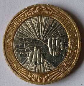 Elizabeth II ,  2010 ,2 pounds , Dia 2.85  th  0.23 cm