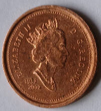 Queen Elizabeth II, DG Regina, Canada ,  1952-2000 , 1  cent , Dia 1.4 th 0.14 cm