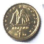 GR11 B . Konstantinos, 2084 , 1 Drachme , Dia 2.10 Th 0.16 CM