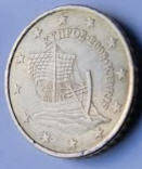 GR23 A. EUROCOIN , KYPPOS , 2008 , 50 EUROCENT, Dia 2.41 Th 0.22 CM