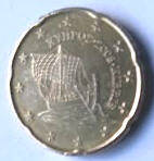 GR24 A. EUROCOIN , KANODIST , 2008 , 20 EUROCENT, Dia 2.22 Th 0.20 CM