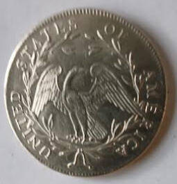 United States- Looks like Ten Dollars ,  1794, Dia 3,89 Th 0.22 cm