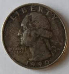 United States- Quarter Dollar, 2015 D ,Dia 2.42 Th 0.16 cm