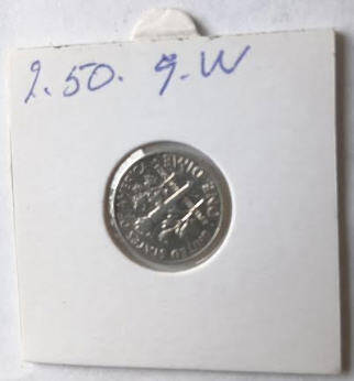 USA. President Rooseveldt , 1964 , One Dime , silver , Dia 1.87 Th  0.12 cm