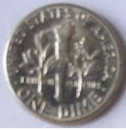 United States-  One Dime,  1974 D , Dia 1;79 Th 0.15 cm