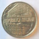 Republica Italiana  , 1996  , 200  lire, Dia 2.34  Th 0.15 cm