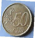 Italien Eurocoin, 2002 , 50 Euro  cent, Dia 2.42  Th 0.22 cm