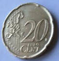 Italien Eurocoin, 2002 , 20 Eurocent  , Dia 2.22  Th 0.20 cm