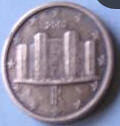 Italien Eurocoin, 2002 , 1  Eurocent  , Dia 1.62  Th 0.16 cm