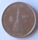 Italien Eurocoin, 2002 , 2  Eurocent  , Dia 1.63  Th 0.16 cm