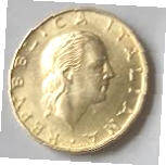 Republica Italiana ,  1897-1997  , 200 lire, Dia 2.40  Th 0.16 cm