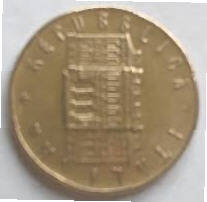 Republica Italiana ,Giorrnata mondiatedell Aliamenta zione ,  1981  , 200 lire, Dia 2.40  Th 0.16 cm