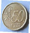 Koningin Beatrix  ,Euro coin- 2000 ,  NG , 50 Eurocent,  Dia 1.42 Th 0.24cm