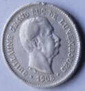 LB 10A , LUXEMBOURG  ,, 1908 , 5 CENTIMES ,DIA 1.79 TH 0.11 CM