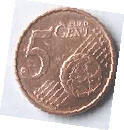 LB 16B , EUROCOIN LUXEMBOURG  , 2016 ,  5  EUROCENT , DIA 2.12 TH 0.16 CM