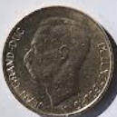 LB 3A , LUXEMBOURG , 1962 , 5 FRANK DIA 2.40 TH 0.17 CM
