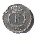 LB 5B , LUXEMBOURG . MISPRINT ,, 1972 , 1 FRANK DIA 2.09 TH 0.15 CM