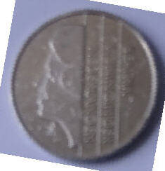 Koningin Beatrix - 1987, 1 Gulden m Dia 2.50 Th 0.16 cm