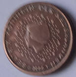 Koningin Beatrix - 2000 ,  BRONS , 1 cent ,  Dia 1.62 Th 0.16 cm