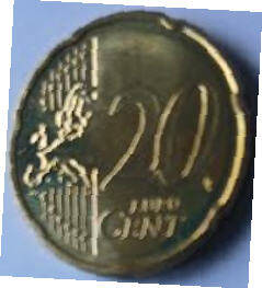 koning Willem Alexander, 2026 Eurocoin 20 cent, Dia 2.22 Th 0.20 cm