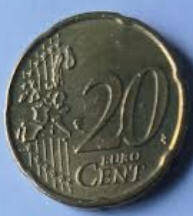 Koningin Beatrix-Nordic Gold,   2001  eurocoin 20 cent, Dia 2.22 Th 0,20 cm