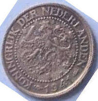 Nederlandsch Indie, 1941 , 2,5 cent , Dia 2.33  Th 0,11 cm