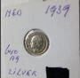 Koningin of the Netherlands  Wilhelmina - 1939 , 10  cent , Silver ,  Dia 1.44 Th 0.12 cm