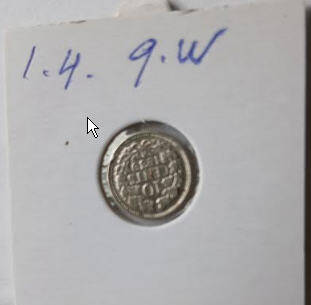 Koningin of the Netherlands  Wilhelmina - 1939 , 10  cent , Silver ,  Dia 1.44 Th 0.12 cm