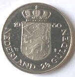 mint, not circulated ,  Koningin Juliana-Beatrix  1980 , 2,5 Gulden , Dia 2.90 Th 0.20 cm