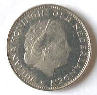 mint, not circulated ,  Koningin Juliana,  1979 , 2,5 Gulden , Dia 2.90 Th 0.20 cm