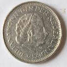 mint, not circulated ,   Koningin Juliana,  1980 , 1 Gulden , Dia 2.50 Th 0.17 cm