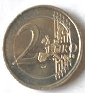 mint, not circulated ,   Koningin  Beatrix, 2001 ,  2 Euro , Dia 2.58 Th 0.22 cm