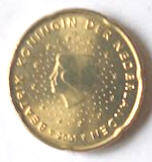 mint, not circulated ,   Koningin  Beatrix, 2001 ,  20 Euro Cent , Dia 2.22 Th 0.20 cm