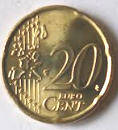 mint, not circulated ,   Koningin  Beatrix, 2001 ,  20 Euro Cent , Dia 2.22 Th 0.20 cm