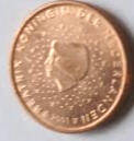 mint, not circulated  Koningin  Beatrix, 2001,  2 Euro Cent , Dia 1.88 Th 0.16 cm