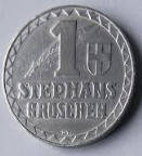 OR 1B - SAINT STEPHANS DOM - WIEN- 1950 -1 Stephans Groschen , Dia 2,70  Th 0,19 CM