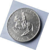 OR 4A - REPUBLIK OSTERREICH-1975- 5 SHILLING, DIA 2.35 TH 0.14 CM