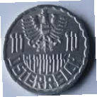 OR 6A - REPUBLIK OSTERREICH-1973- 10 GROSCHEN, DIA 1.97 TH 0.14 CM