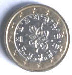 Port 17 A -  Portuguese Eurocoin. 2002 , 1 Euro , Dia 2.32 Th 0.22 CM]