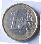 Port 17 B -  Portuguese Eurocoin. 2002 , 1 Euro , Dia 2.32 Th 0.22 CM]