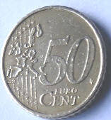 Port 18 B -  Portuguese Eurocoin. 2002 , 50 Eurocent , Dia 2.42 Th 0.27 CM]