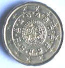 Port 19 A -  Portuguese Eurocoin. 2005 , 20 Eurocent , Dia 2.22 Th 0.20 CM]