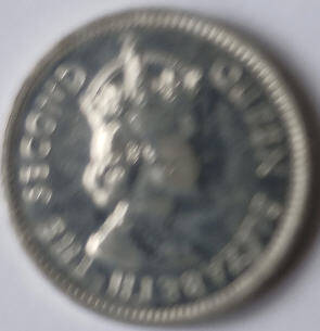 U.K Belize 5 cents 2018 dia  2  th 0.22 cm